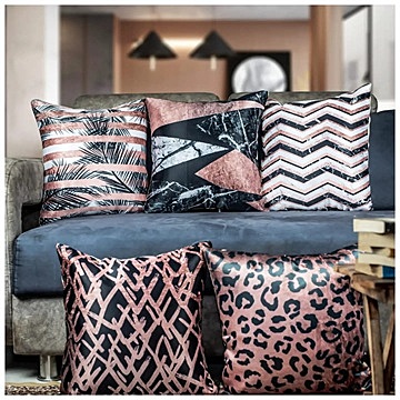 Abstract Digital Printed Cushion Cover Set of 5 - 19