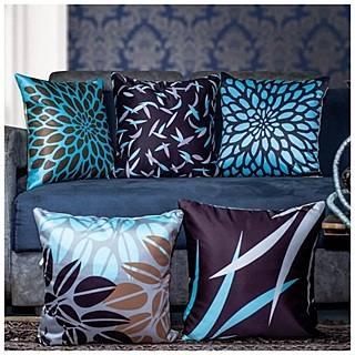 Abstract Digital Printed Cushion Cover Set of 5 - 4