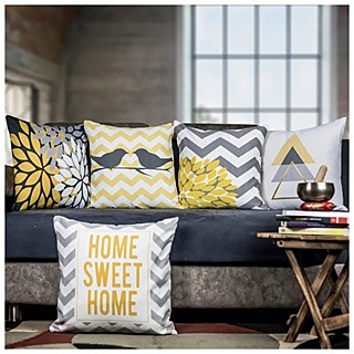 Abstract Digital Printed Cushion Cover Set of 5 - 7