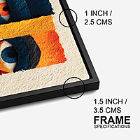 Abstract Face Wall Art – Modern Geometric Boho Decor