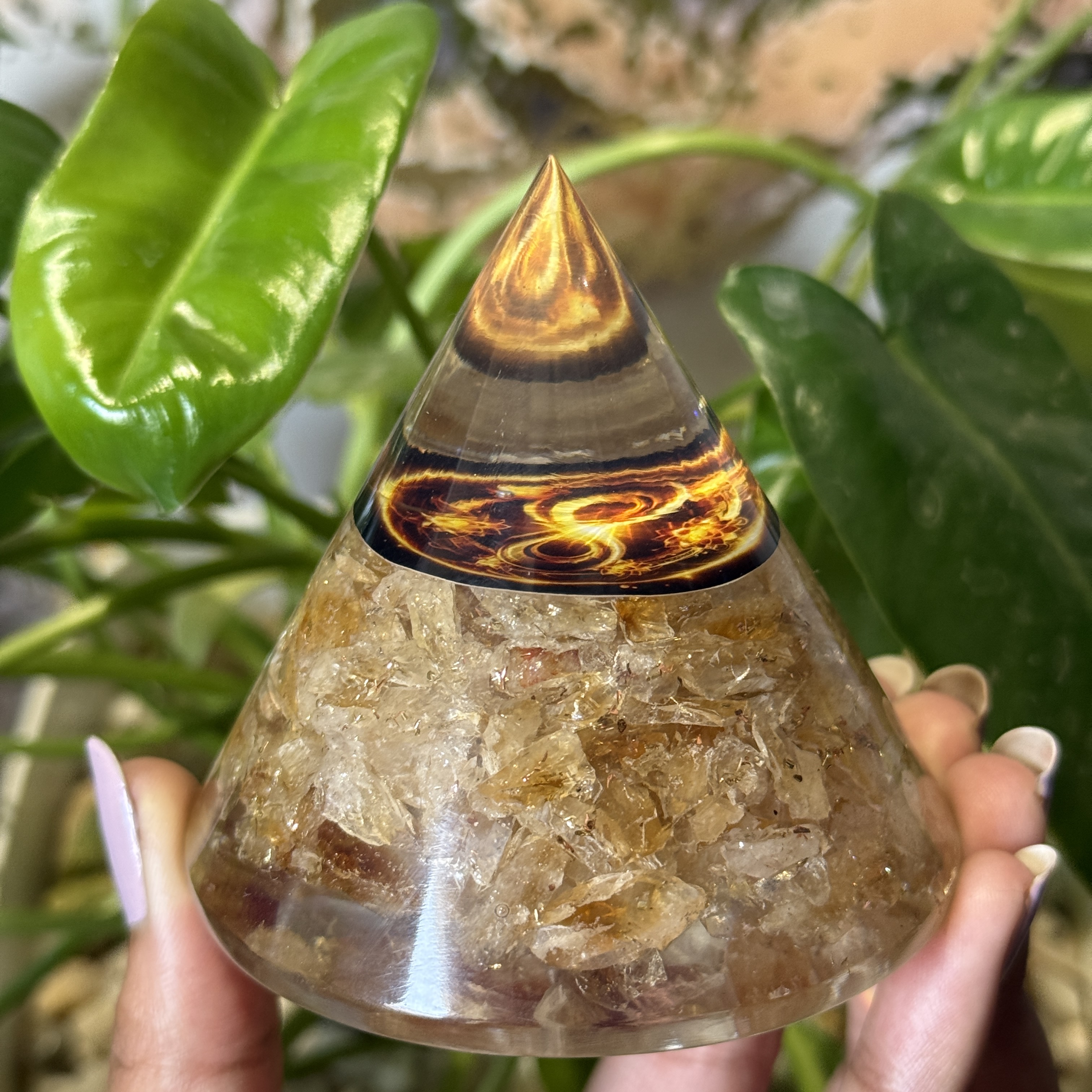 Infinite Abundance Resin pyramid Infinite Abundance Resin pyramid