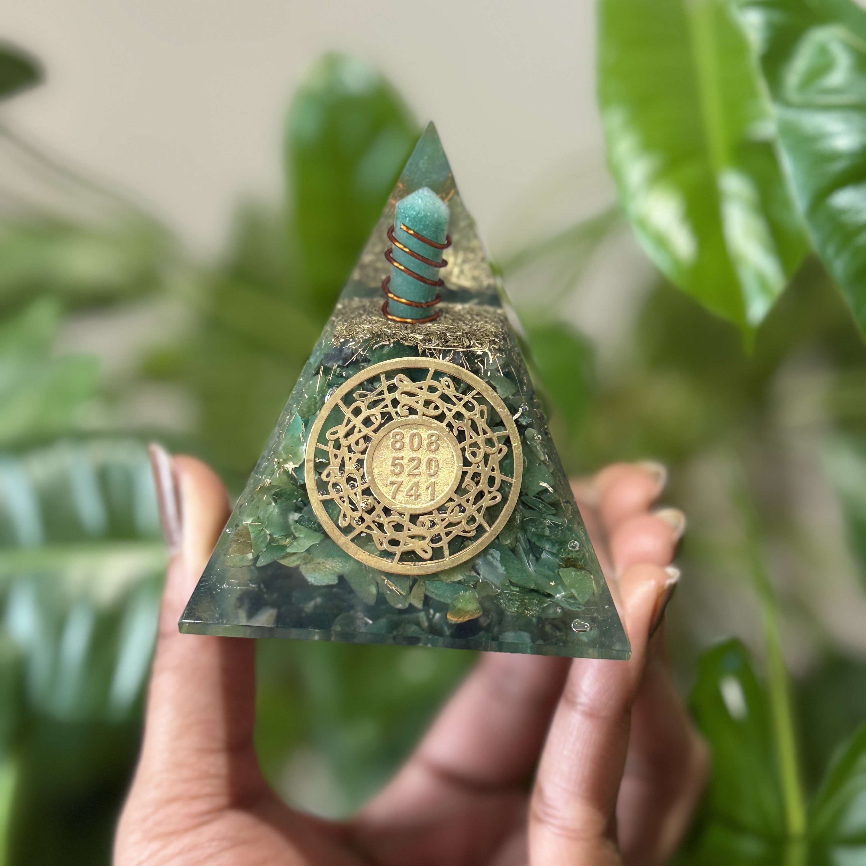 Abundance  Resin Pyramid