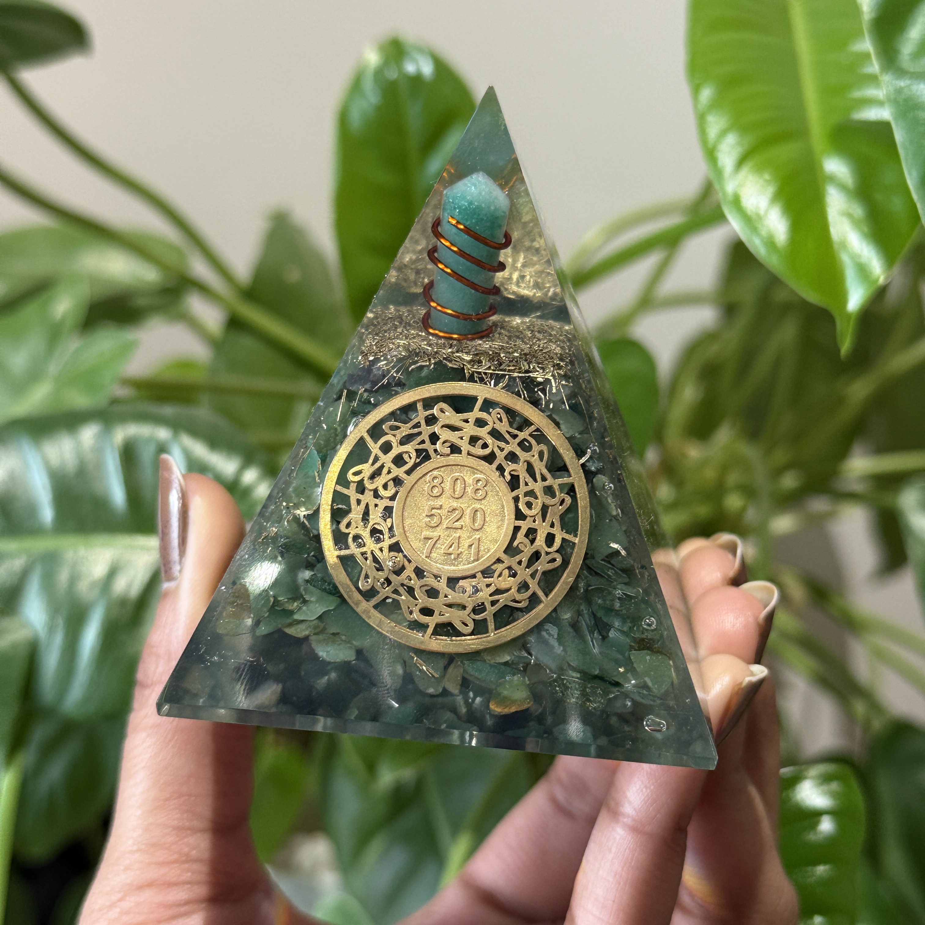 Abundance  Resin Pyramid