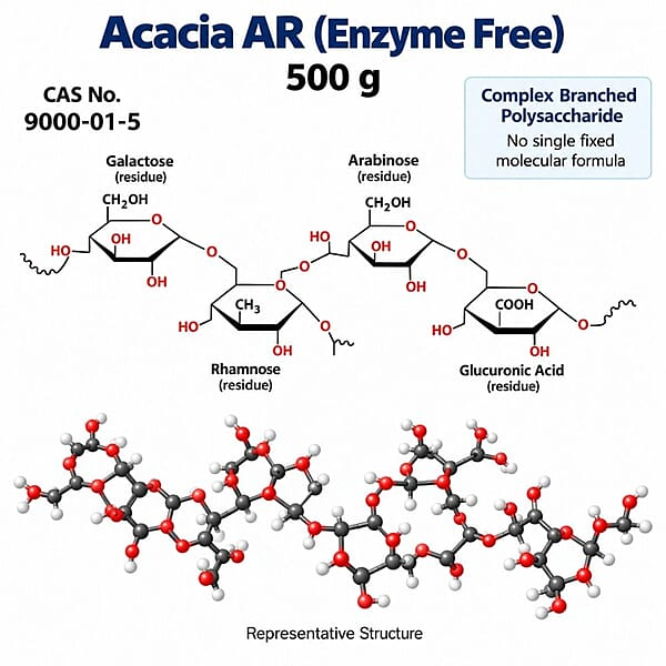 Acacia AR (Enzyme Free) / CAS 9000-01-5 - 500 g