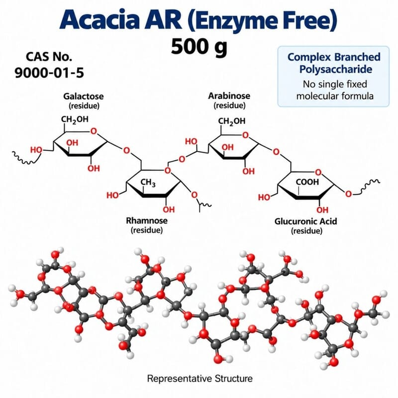 Acacia AR (Enzyme Free) / CAS 9000-01-5 - 500 g