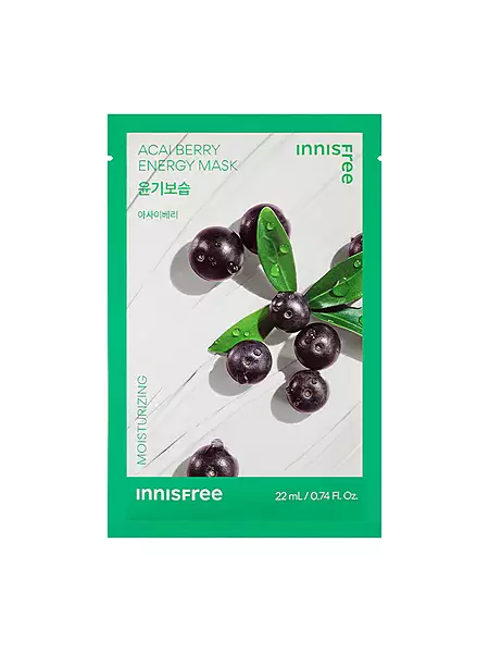 Innisfree Squeeze Energy Sheet Mask - Cream Type - Acai Berry