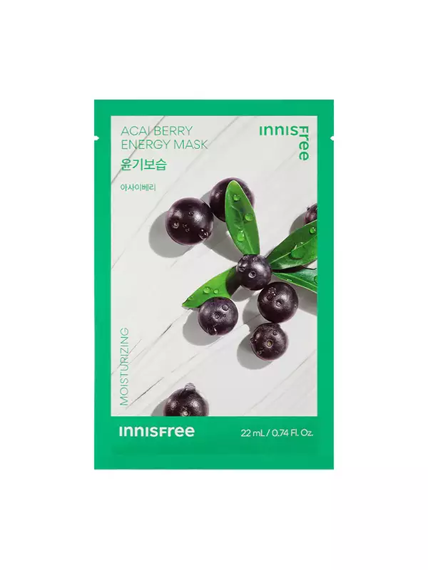 Innisfree Squeeze Energy Sheet Mask - Cream Type - Acai Berry
