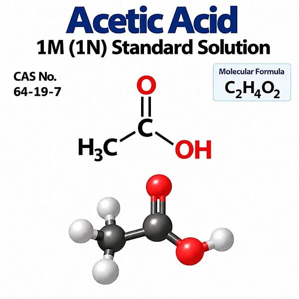 Acetic Acid 1M (1N) Standard Solution - 500 ml