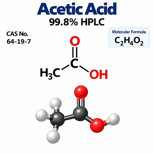 Acetic Acid 99.8% HPLC / CAS 64-19-7