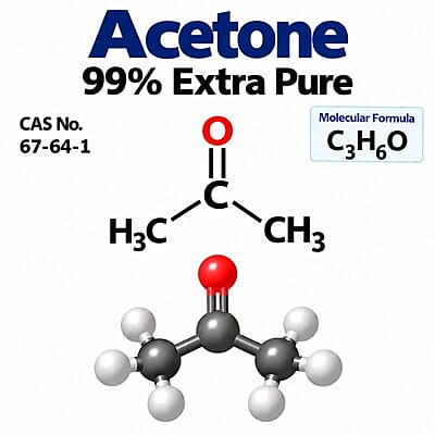 Acetone 99% Extra Pure / CAS 67-64-1