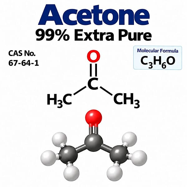 Acetone 99% Extra Pure / CAS 67-64-1