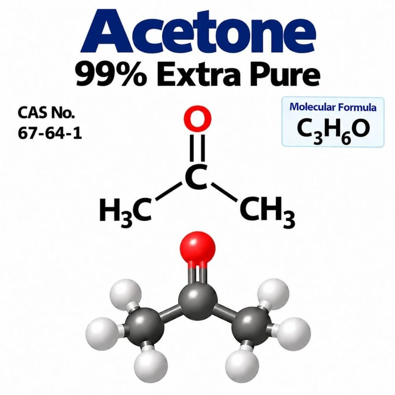 Acetone 99% Extra Pure / CAS 67-64-1
