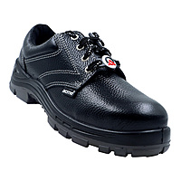 Acme Asics Safety Shoe S.T. PU Double Density - Low Ankle - Black Buff Leather