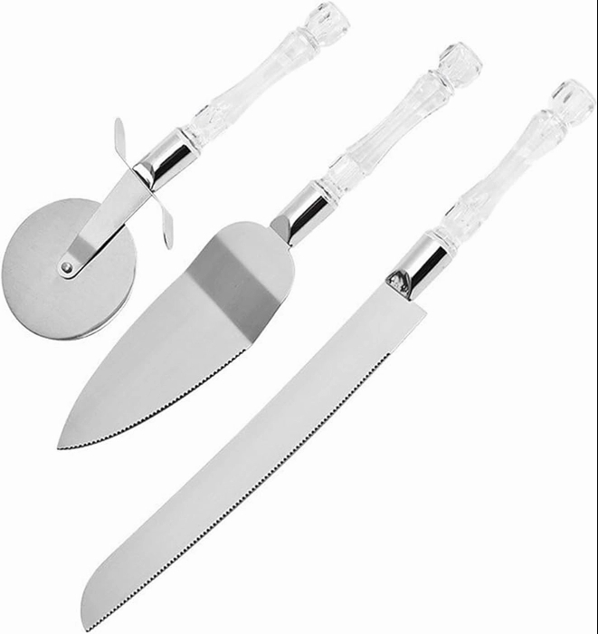 Acrylic Knife,Pizza Lifter and Roller Cutter