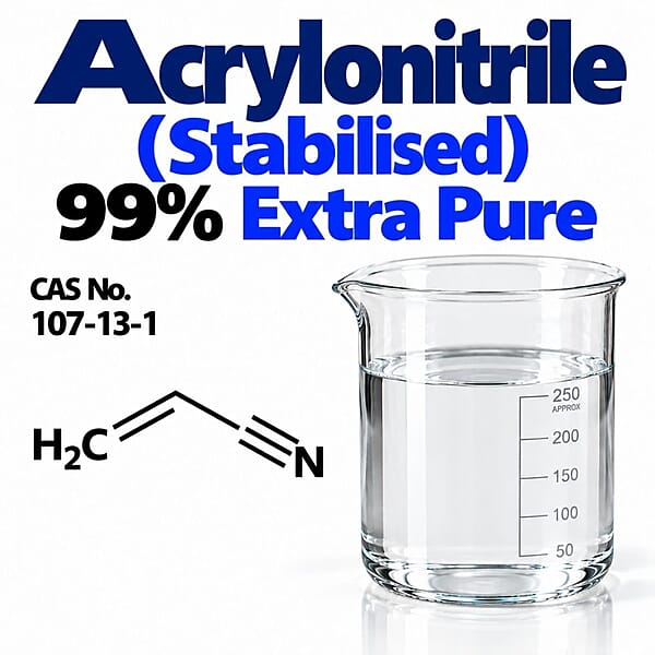 Acrylonitrile (Stabilised) 99% Extra Pure / CAS 107-13-1