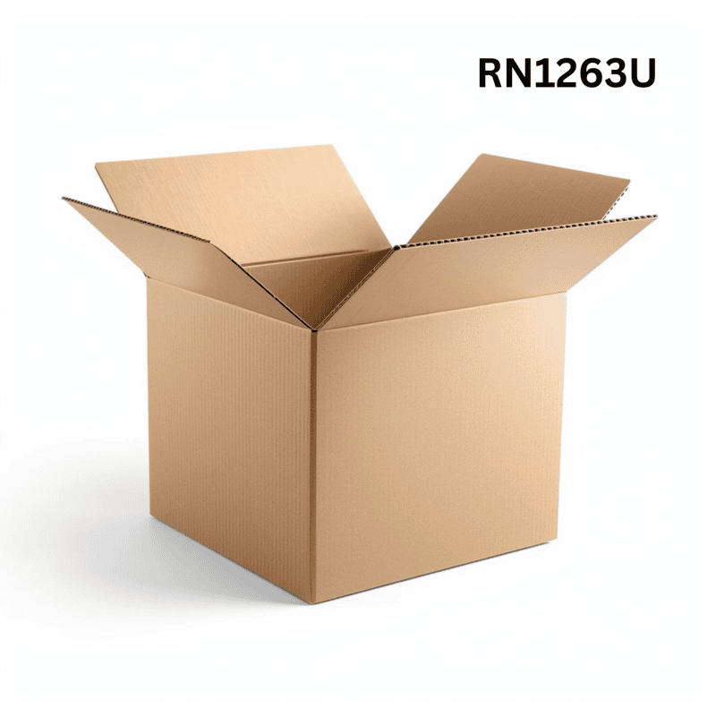 RN1263U - Universal Corrugated Box - 3 Ply - Strong - 33.7X30X16 cm / 13.3X11. 8X6.3 inch - OD