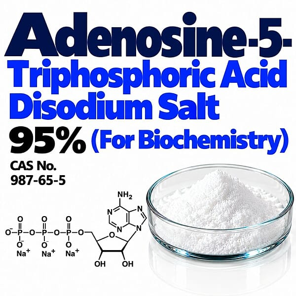 Adenosine-5-Triphosphoric Acid Disodium Salt 95% (For Biochemistry) / CAS 987-65-5