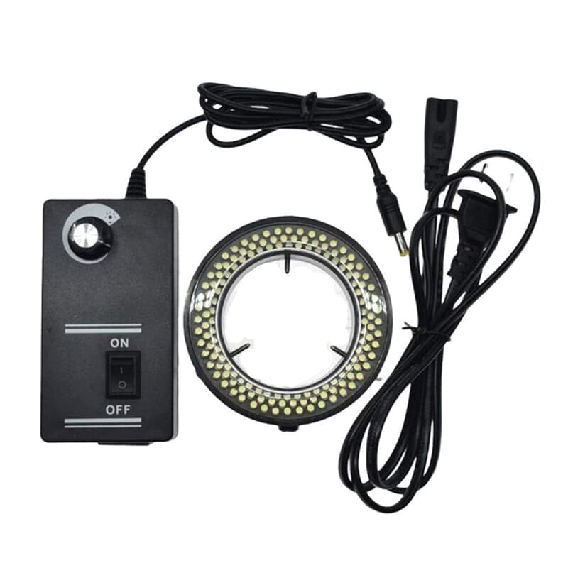 Adjustable LED Ring Light for Microscope with Power Adapter