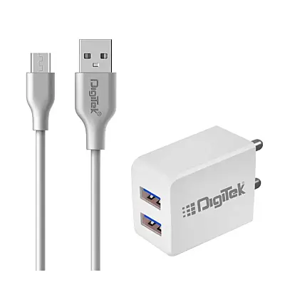 Digitek Dual Port USB Travel Charger 5V/3.1A Wall Charger (DMC-101 MU)