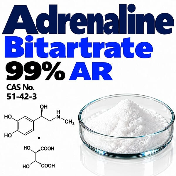 Adrenaline Bitartrate 99% AR / CAS 51-42-3