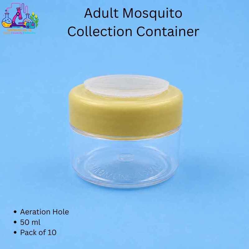 Adult Mosquito Collection Container with Aeration – 50 ml (Pack of 10)