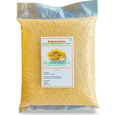 Aghanashini Natural Unrefined Crystal Sea Salt | Sanekatte Salt | Brown Salt- 1kg