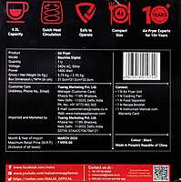 Air Fryer E Inalsa 0000 00 00 Gourmia Digital 04L20