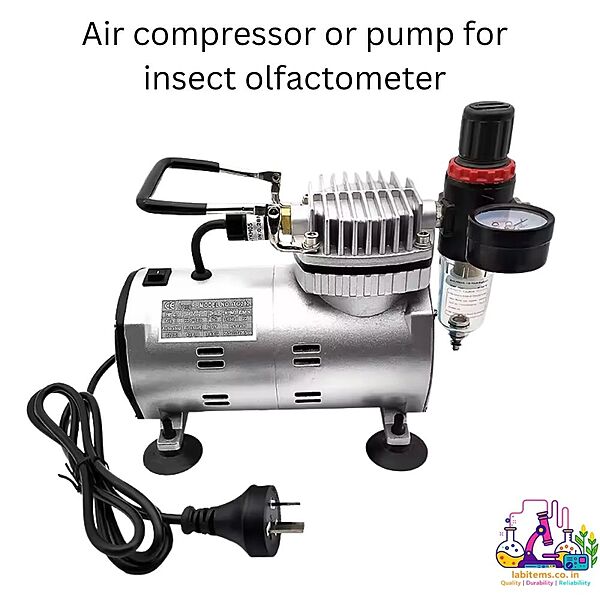 Air compressor or pump for insect olfactometer