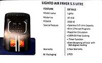 Air Fryer E Frendz 0418 AF 00 Lighto 05L50 BK