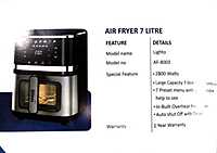 Air Fryer E Frendz 8003 AF 00 Lighto 07L00 Bk