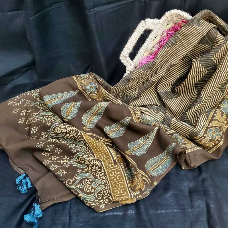 Mul Cotton Ajrakh Dupatta #2