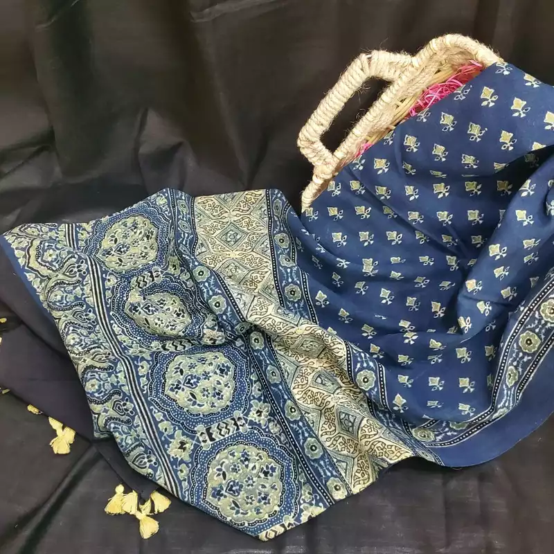 Mul Cotton Ajrakh Dupatta #3