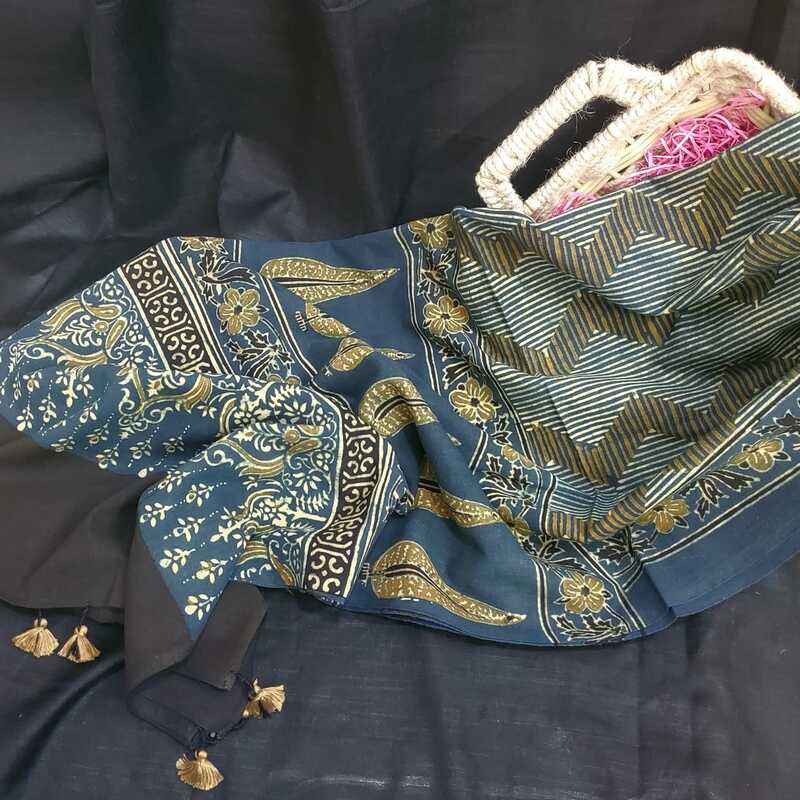 Mul Cotton Ajrakh Dupatta #7