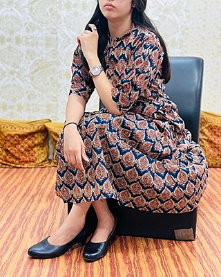 Ajrakh Printed Dress Catalogue 1 - CobaltBlue - 2 Ajrakh Printed Dress Catalogue 1 - CobaltBlue - 2