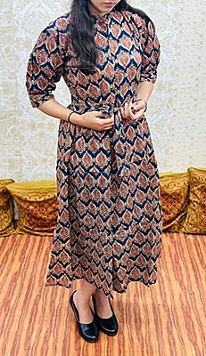 Ajrakh Printed Dress Catalogue 1 - CobaltBlue - 3 Ajrakh Printed Dress Catalogue 1 - CobaltBlue - 3