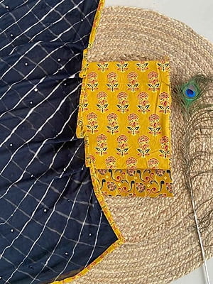 Ajrakh Suit With Leheriya Dupatta Catalogue 2-Black-3 Ajrakh Suit With Leheriya Dupatta Catalogue 2-Black-3