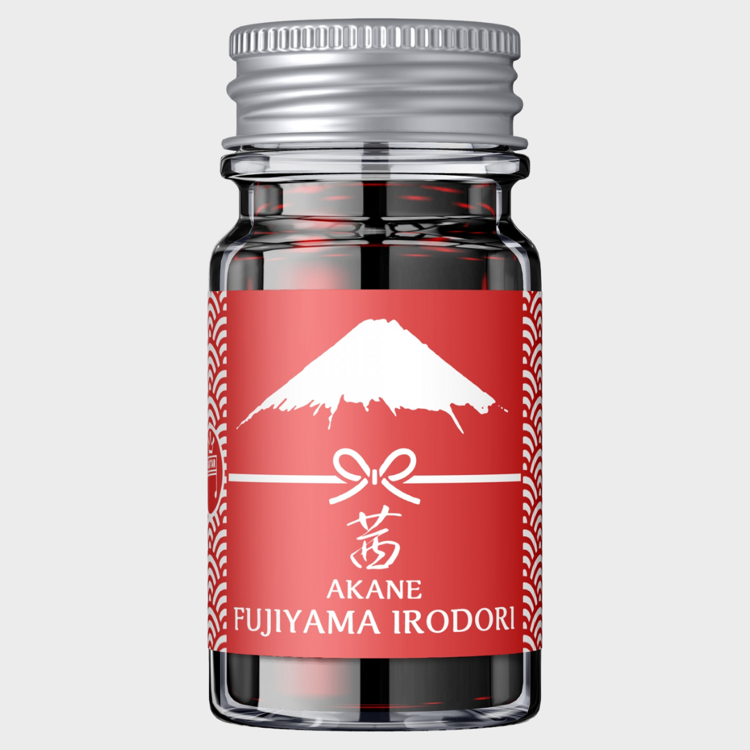 Teranishi Chemical | Ink | 12ml | Guitar | Fujiyama Irodori | For Fountain Pen | Akane Red