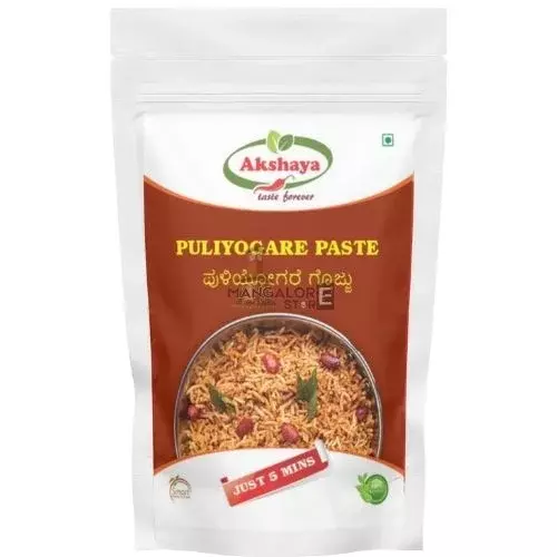 Akshaya Puliyogare Paste – Authentic Tangy & Spicy Blend!- 100g