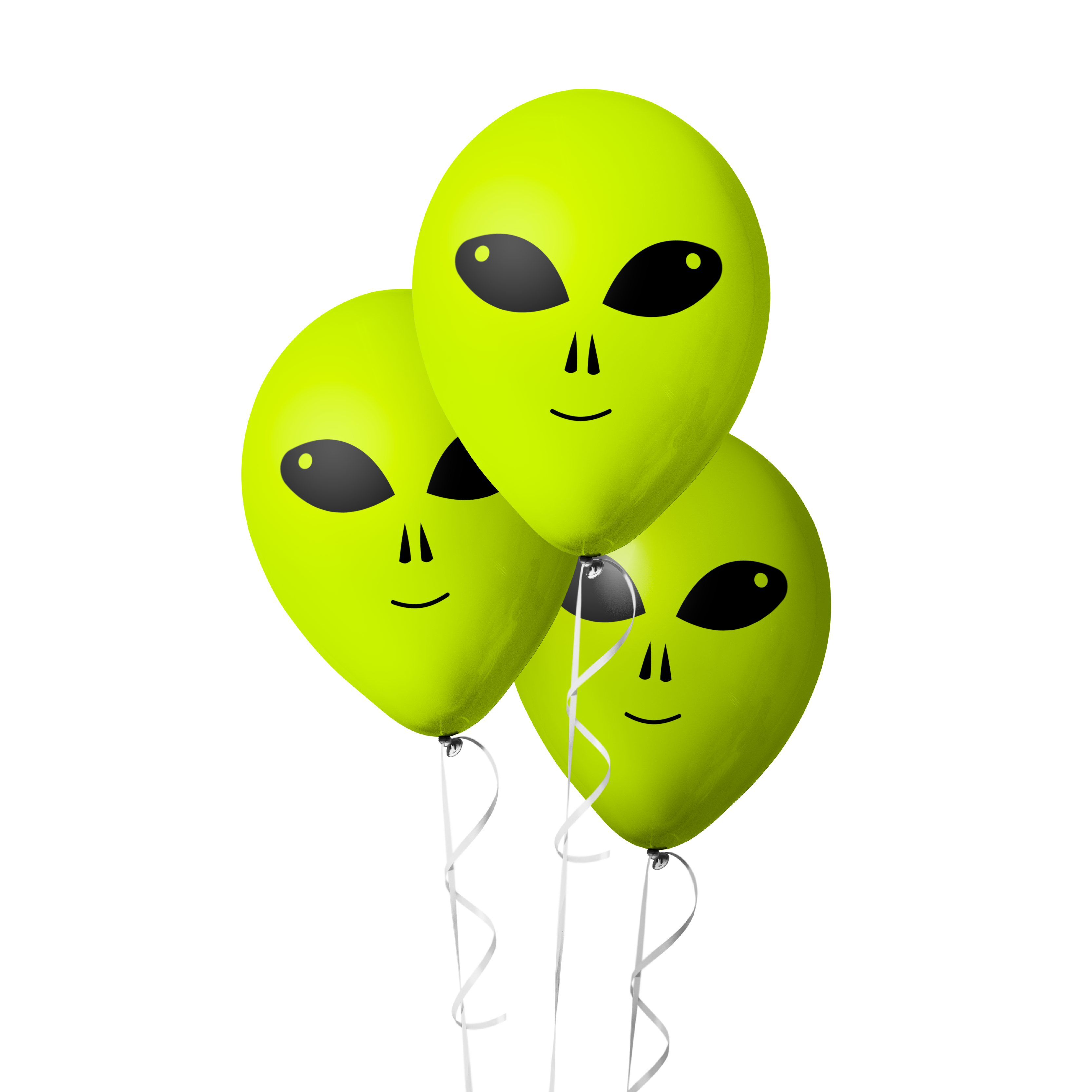 10pcs Green Alien Party Balloons - Alien Themed Birthday Baby Shower Party Decorations Supplies Decor Balloon