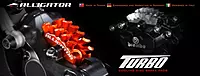 ALLIGATOR TURBO DISC BRAKE PAD SEMI METALIC WITH COOLING FINS FOR SHIMANO