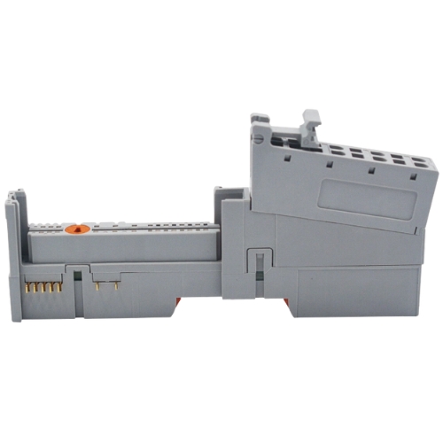 Close-up of 8-point spring terminal block on 1734-TBS