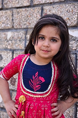 Alluring Mother Daughter Gown Combo Catalogue 5-Magenta-4