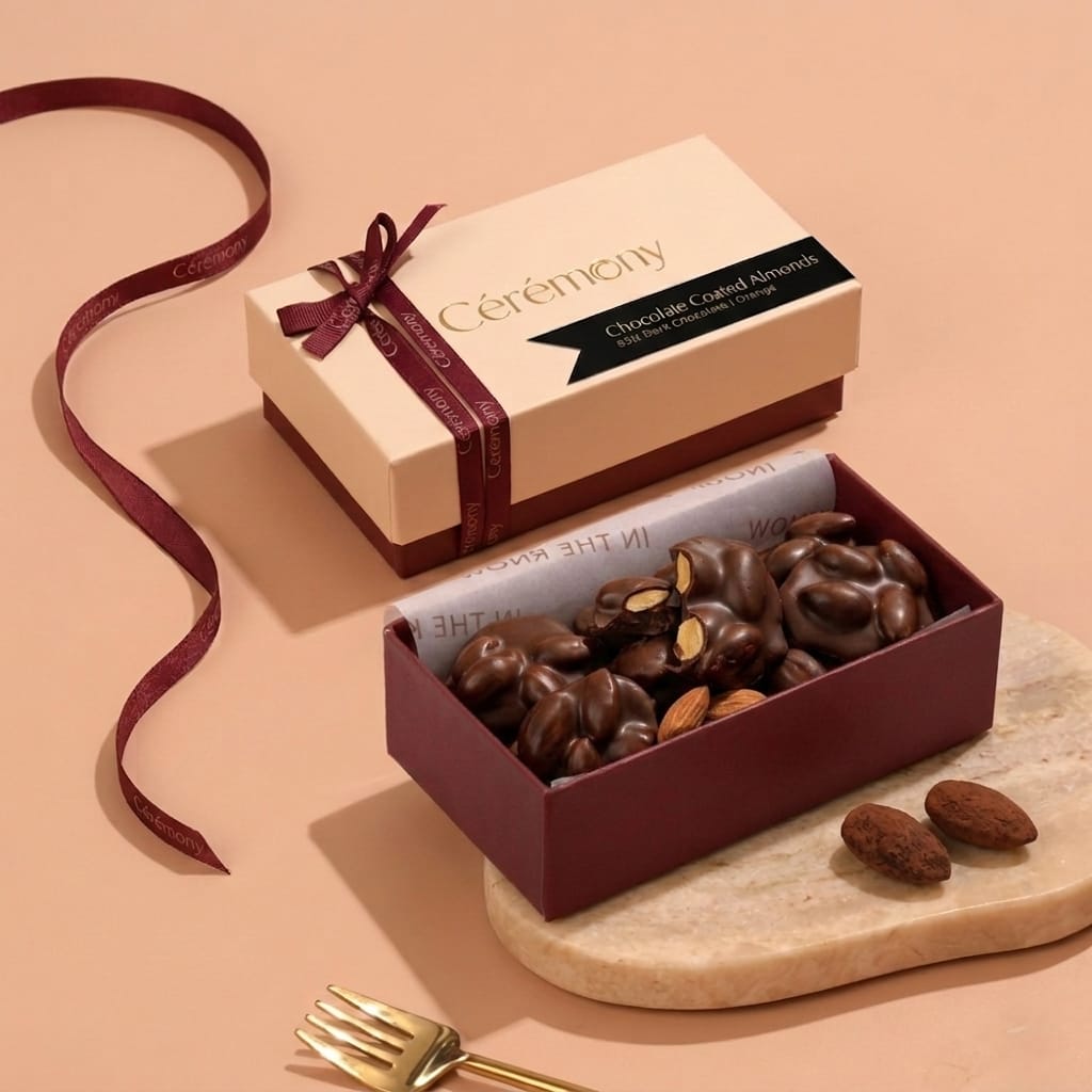 Dark Chocolate Almonds Rocks 100 Gms