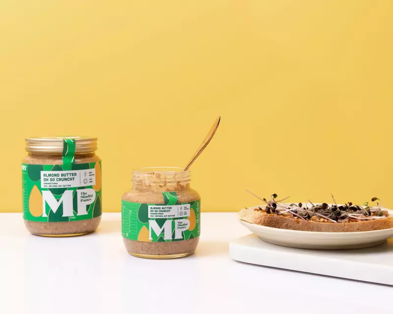 Almond Butter Crunchy 275 Gms - The Mindful Pantry