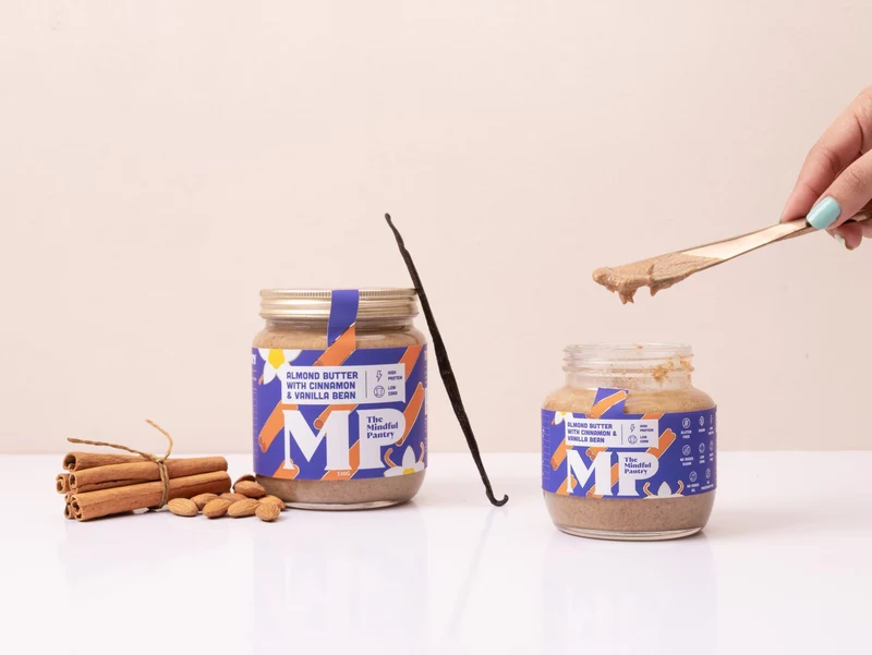 Almond Butter With Cinnamon & Vanilla Bean 275 Gms - The Mindful Pantry
