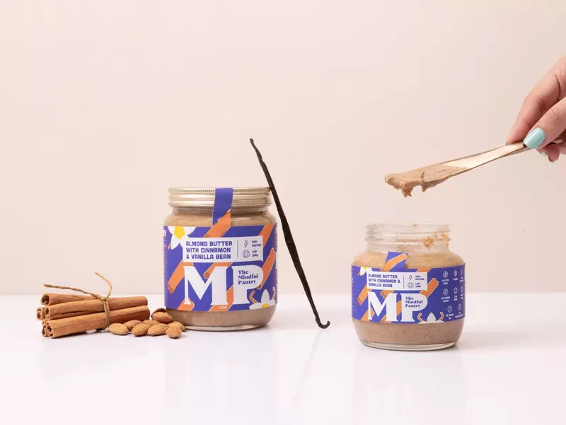 Almond Butter With Cinnamon & Vanilla Bean 275 Gms - The Mindful Pantry