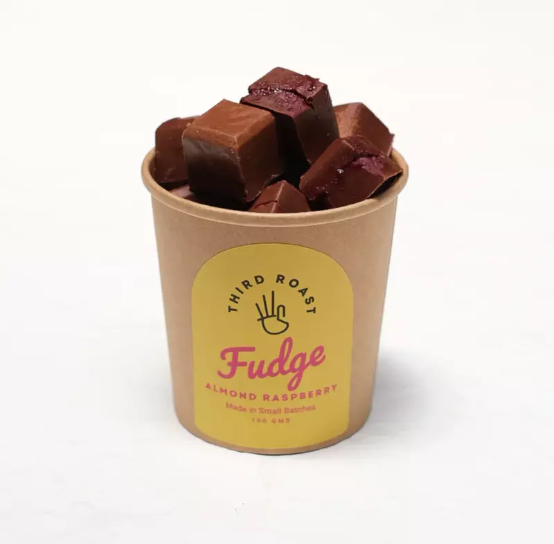 Almond Butter & Raspberry Fudge