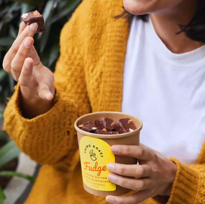 Almond Butter & Dark Chocolate Fudge (Stevia)