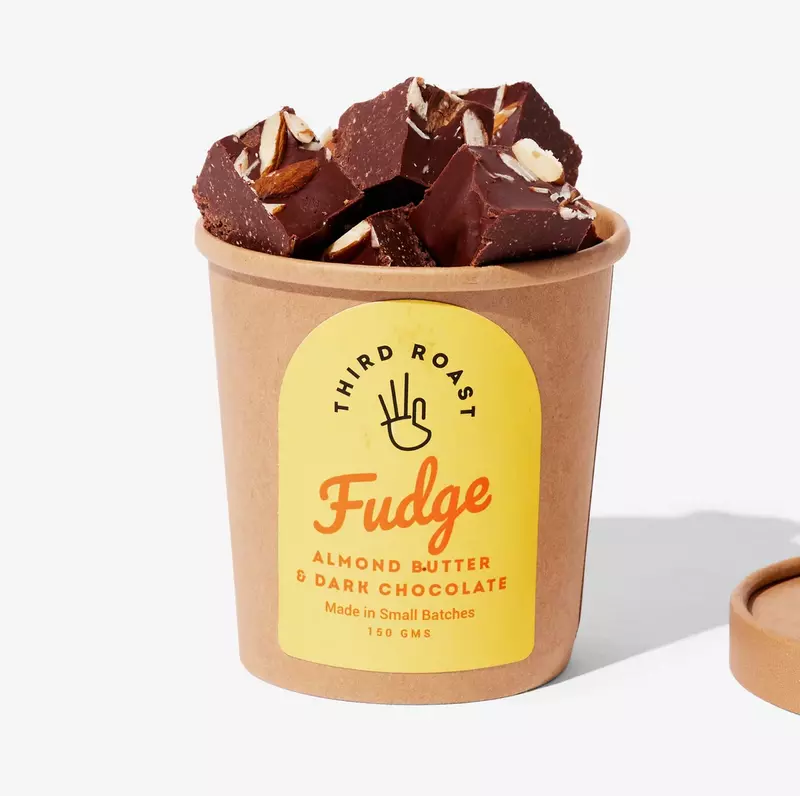 Almond Butter Dark Chocolate Fudge (Stevia) - Third Roast