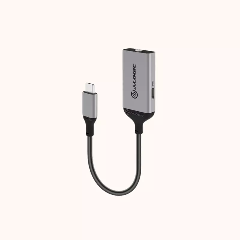 Alogic 10cm USB-C (Male) to 3.5mm Audio (Female) & USB-C (Female) Charging Combo Adapter - Ultra Series - ULC35APW-SGR